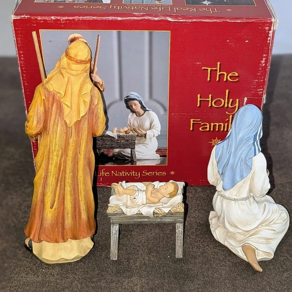 Three Kings Gifts The Holy Family Real Life Nativity‎ Series 4 Piece Set Boxed